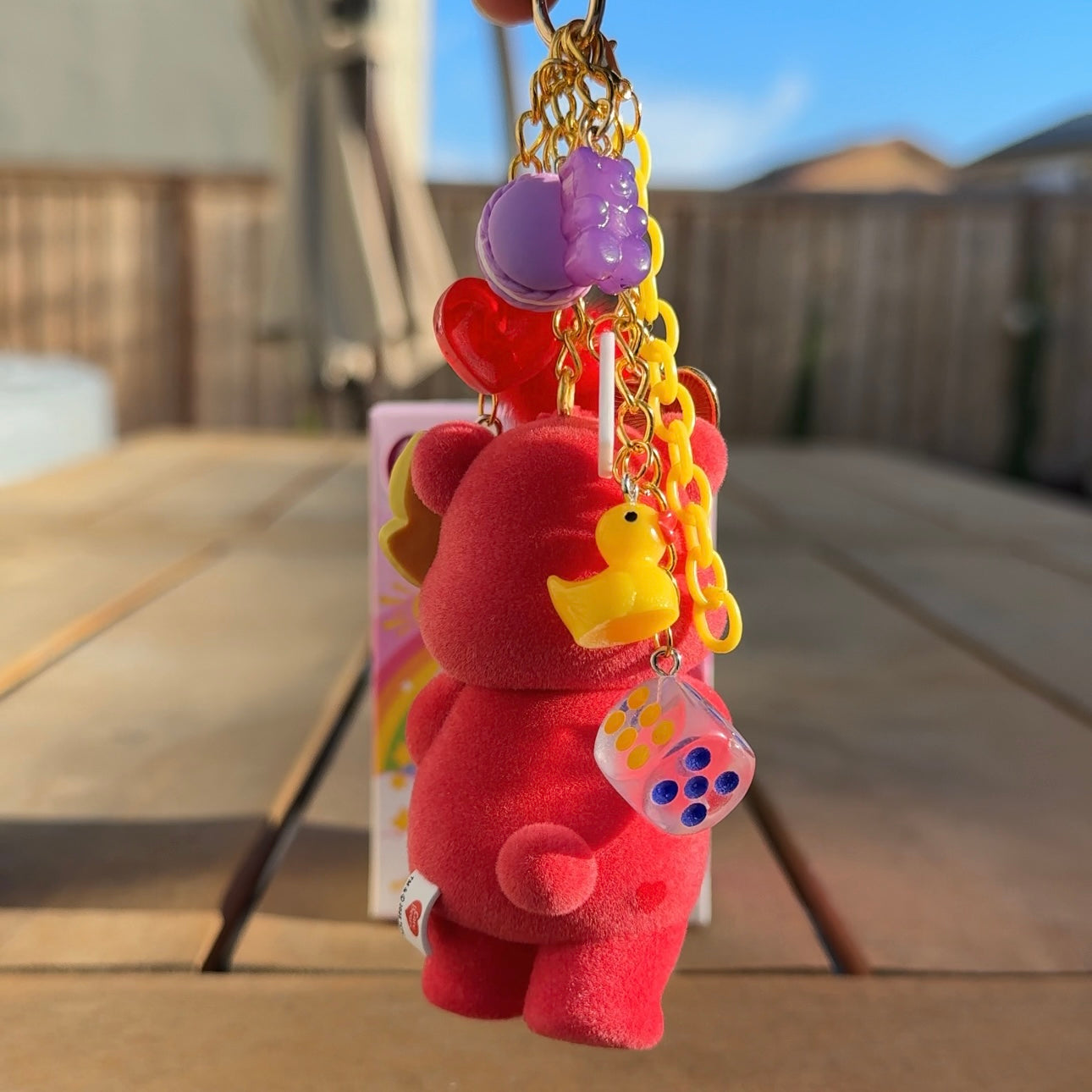 Care Bears - Always There Bear Bag Charm (GOLD CHAIN)